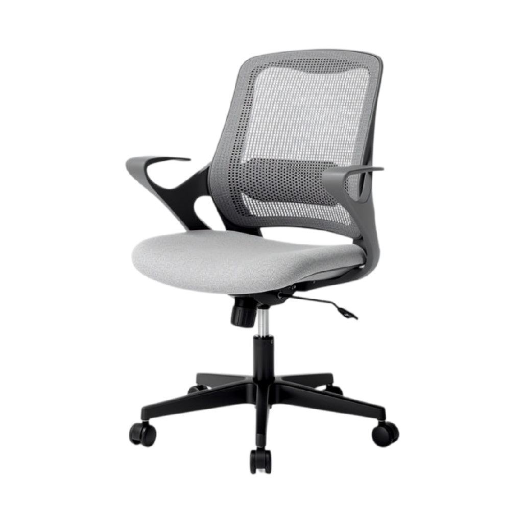 **Cadeira de Escritório Ergonômica com Rede e Assento Acolchoado**