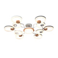 **Título técnico em português: Luminária de teto moderna com design circular e iluminação LED**