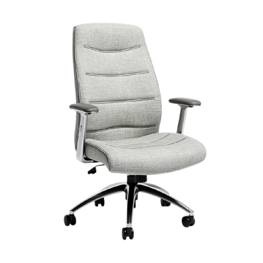 **Cadeira de Escritório Ergonômica com Braços Ajustáveis e Estilo Moderno**